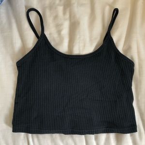Black crop top